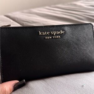 Kate Spade Black Saffiano Leather Wallet